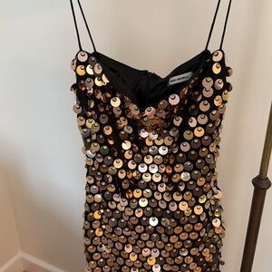 NWT New Arrivals Phoenix Dress in Gold Rider Lily